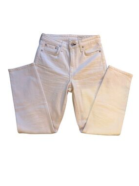 rag & bone Cream Nina High-Rise Ankle Cigarette Jeans